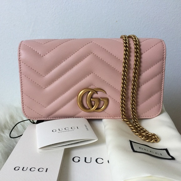 Gucci Handbags - ❌SOLD❌GUCCI mini marmont light pink crossbody bag